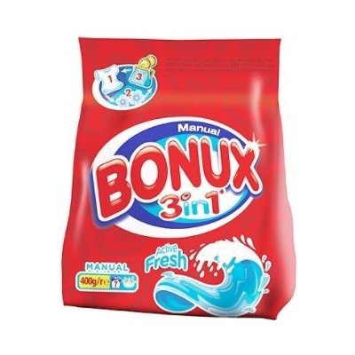 Bonux Whites 3v1 Polar Ice Fresh prací prášok na ručné pranie 400 g 7 PD