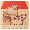 eliNeli Drevené Montessori puzzle Farma