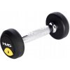 Pevné potiahnuté/gumované činky HMS 1 x 2 kg