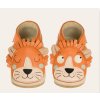 Barefoot capačky Lait et Miel - Lion lev oranžové