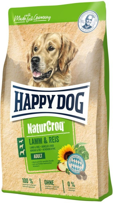 Happy Dog Premium Naturcroq jahňacina & ryža 15 kg