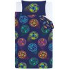 Modré detské obliečky na dvojlôžko 200x200 cm Bright Football – Catherine Lansfield