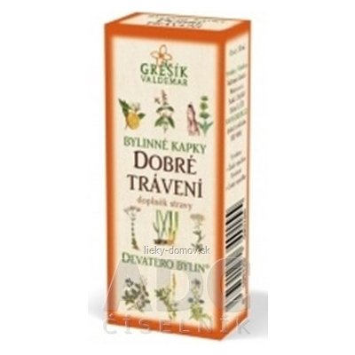 GREŠÍK BYLINNÉ KVAPKY DOBRÉ TRÁVENIE 1x50 ml