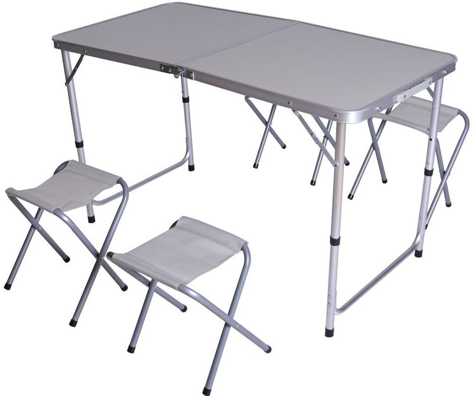 ROJAPLAST Kempingový stôl a 4 stoličky XH120604