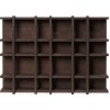 Ferm Living Polica Tilem 6x4 – tmavý morený dub