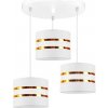 Belis Luster na lanku CORAL 3xE27/60W/230V biela BE0219 + záruka 3 roky zadarmo + záruka 3 roky zadarmo