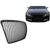 KITT Badgeless Front Grille suitable for Audi A6 4F 4F2 C6 (2004-2011) RS Design Black