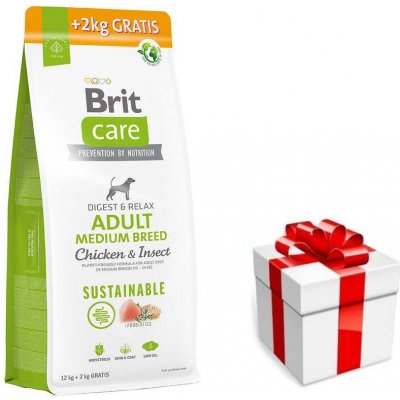 Brit Care dog Sustainable adult medium Chicken & Insect 14 kg