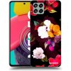 Picasee silikónový čierny obal pre Samsung Galaxy M53 5G - Flowers and Berries
