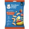 GERBER Snacks kukuričné chrumky jahoda a banán 7+ 28 g