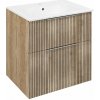 Sapho CIRASA STRIP umývadlová skrinka 59,2x64x46cm, dub alabama CR601-2322