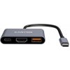 Canyon DS-4, USB-C HUB, 3 porty. 1xUSB-C, 1xUSB 3.2, 1xHDMI, 4K display support, 100W fast charging, 10Gbps CNS-TDS4