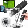 DIGITÁLNY MIKROSKOP 1000 x 2MP 8 LED WIFI ANDROID iOS