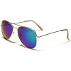 AIR FORCE Unisex zlaté Slnečné okuliare Aviator Modro-zelené