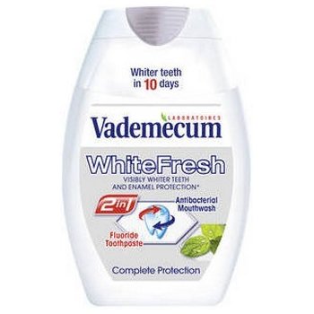 Vademecum White fresh 2 v 1 zubná pasta a ústní voda v jednom 75 ml