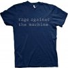 Rage Against The Machine Tričko Original Logo Unisex Navy Blue XL