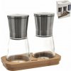 ORION Mlynček Sklo/Nerez + Bambusový Podnos 130228