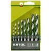 EXTOL CRAFT 1142 - vrtáky do dreva, sada 8ks, ∅3-10mm, leštené