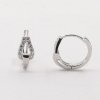 KA E4410 - Strieborné náušnice kameňové krúžky
