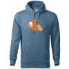 Kapybara so zmrzlinou - Mikina pánska Cape s kapucňou - XL ( Denim )
