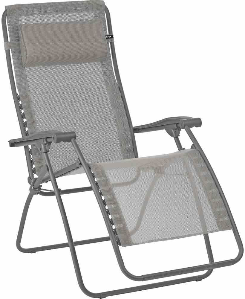 Lafuma RSXA Clip Relax Lounger Steel/Batyline Anthracite/Hnedá