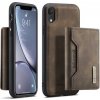 AppleKing dG.MING 2 v 1 kryt s odnímateľnou magnetickou peňaženkou pre iPhone XR - kávový - možnosť vrátiť tovar ZADARMO do 30tich dní