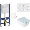 Cenovo zvýhodnený závesný WC set Geberit do ľahkých stien / predstenová montáž + WC Geberit Smyle SIKOGESSMD01