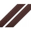 Suchý zips háčik + plyš šírka 20 mm - 25 m (161) hnedá