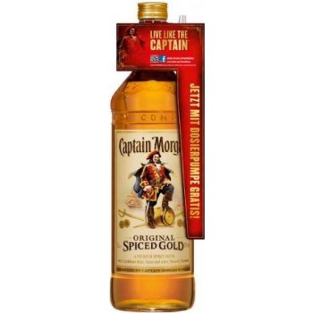 Captain Morgan Spiced Gold 35% 3 l (čistá fľaša s pumpou)