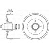 BOSCH Brzdový bubon 0986477211