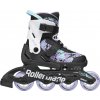 Detské inline korčule Rollerblade, MICROBLADE SL Čierna,Svetlomodrá,Biela 23