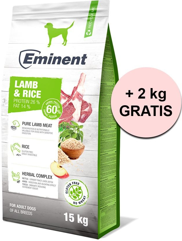 Eminent Lamb & Rice High Premium 17 kg