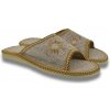 Dámske sivo-hnedé papuče MELANA