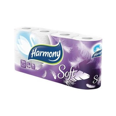 Harmony Soft No parfumes 3 vrstvy 8 ks