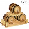 Pyramída z dubových sudov 3 x 2 l + Možnosť GRAVÍROVANIA
