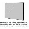 LANIT PLAST náhradné sklo VITAVIA hrúbka 3 mm 61x61 cm číre LG3298 – cena za ks