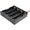Batériový box pre 4 kusy 18650 batérií, paralelný, 3.7V