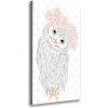 Vertikálny foto obraz na plátne Sova vo venci 50x100 cm