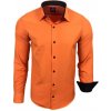 Rusty Neal košela pánska R-44 slim fit oranžová