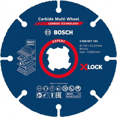 Bosch Rezací kotúč EXPERT Carbide Multi Wheel X-LOCK, 125 mm, 22,23 mm 2608901193