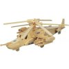 Woodcraft Drevené 3D puzzle vrtuľník