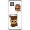 Picasee silikónový čierny obal pre Realme 8 Pro - Cute coffee