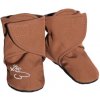 ESITO Capáčky barefoot Softshell Brown hnedá Veľ. 1 - stielka: 11 cm