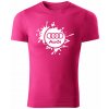 T-ričko Audi Splash pánske tričko Farba trička: Purpurová, Farba potlače: Biela, Veľkosť: XL