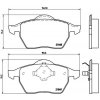 Sada brzdových platničiek, vždy 4 kusy v sade BREMBO P 85 039 (P85039)