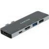 Canyon CNS-TDS05B replikáitor portov / 1xUSB-C PD 100W / 2xHDMI (4K) VGA / 3xUSB-A / SD čítačka (CNS-TDS05B)