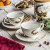 Porcelánové šálky na kávu a čaj so spodkom 350 ml 2 ks
