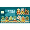 DJECO Puzzle Vlak so zvieratkami – 20 pcs 3070900081949