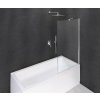 POLYSAN MODULAR SHOWER 90cm vaňová zástena, hliník lesk, sklo číre, BMS1-90