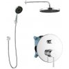 kielle Oudee - Sprchový set s batériou pod omietku, na 2 spotrebiče, s príslušenstvom a telesom, chróm 20602SP20